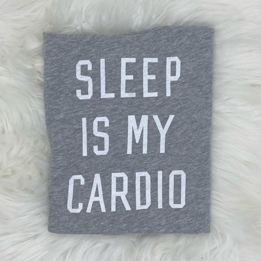 Old Navy Sleep is my Cardio Tank, Gray